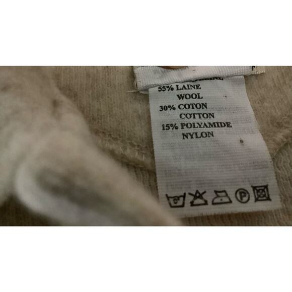 GARCON de floriane france collard long sleeve sweater wool blend kids sz 6 - Picture 5 of 7